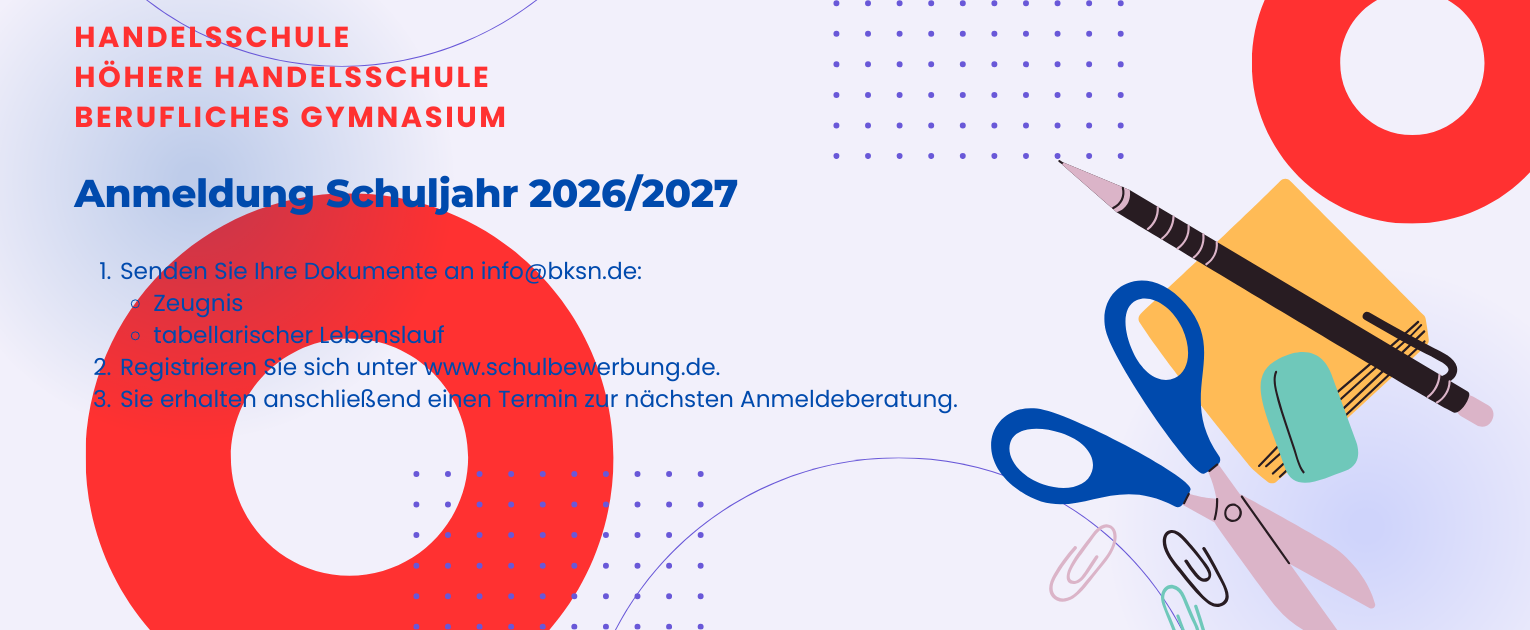 Anmeldung Schuljahr 2026/2027